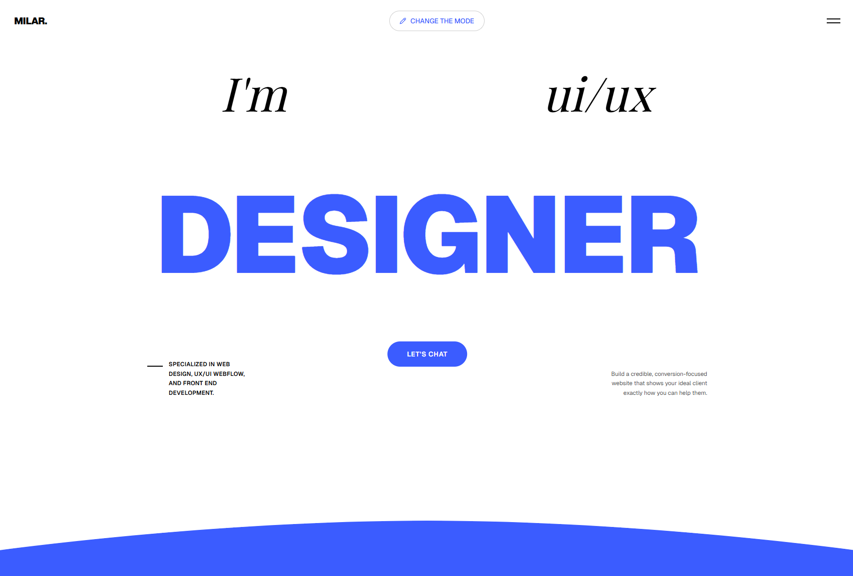 Creative Landing Page for Personal Brand
